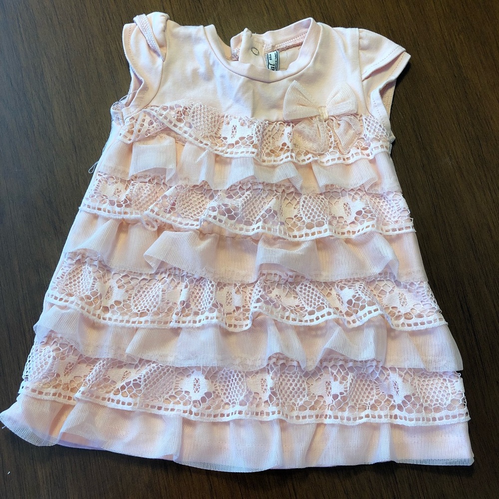 Newborn MayOral Pink Dress